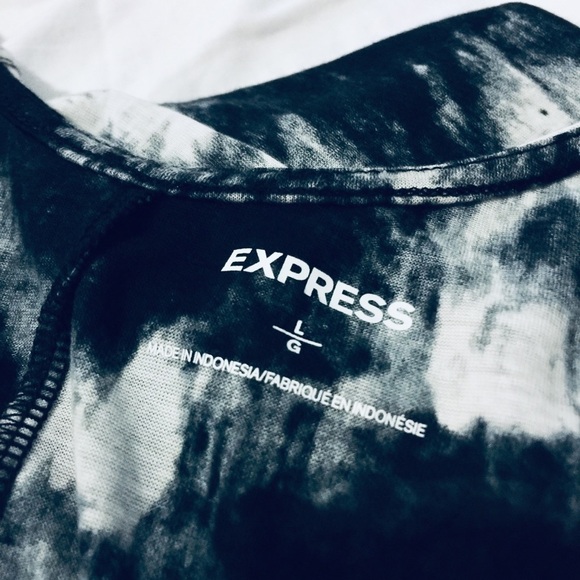 EXPRESS | Marble Print Hi Low Tunic Tank Size L - Picture 6 of 7